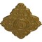Ekena Millwork Ashford Ceiling Medallion, Hand-Painted Gold, 42 3/4"W x 28 7/8"H x 1"P CM42X28ASGLS - alternate 2